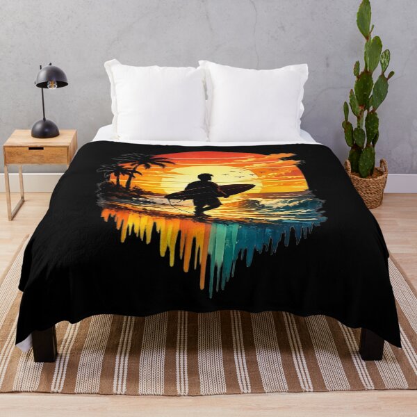 Item preview, Sunset Surfer Retro Beach Vibes | Vintage Surfing Graphic Tee designed and sold by Octupussy.