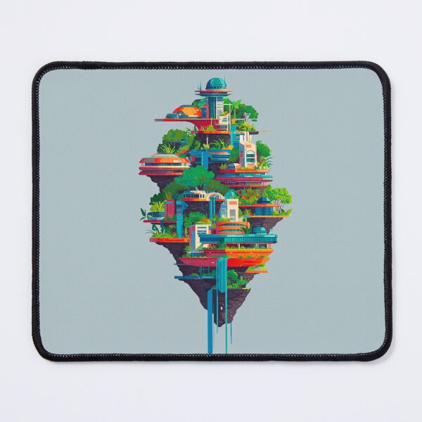 Item preview, Futuristic Floating City designed and sold by Interstellarwear.
