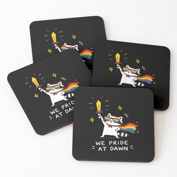 Item preview, We Pride At Dawn Rainbow Raccoon designed and sold by NQArtist.