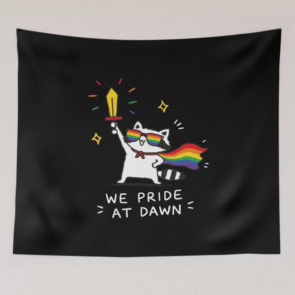Item preview, We Pride At Dawn Rainbow Raccoon designed and sold by NQArtist.