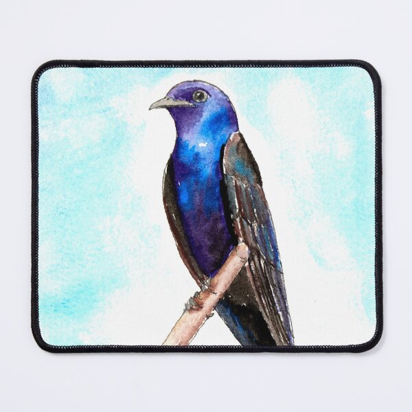 Item preview, Purple Martin Watercolour Painting designed and sold by Art by Kirsten Sneath.