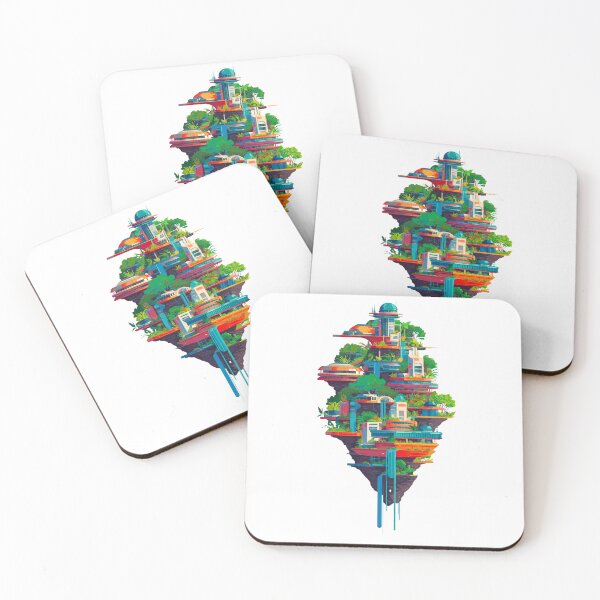 Item preview, Futuristic Floating City designed and sold by Interstellarwear.