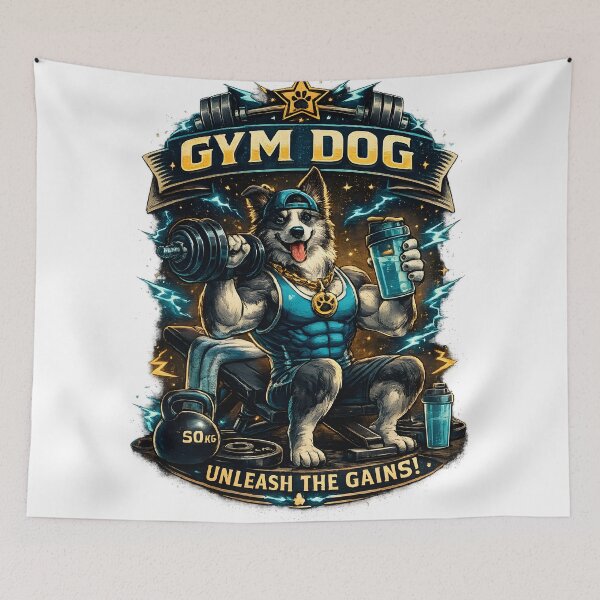 Item preview, Gym Dog: Unleash the Gains designed and sold by PatiImagination.