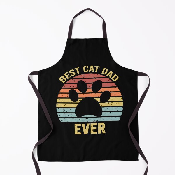 Item preview, Best Cat Dad Ever Retro Sunset Paw Print designed and sold by StranHabesre51.
