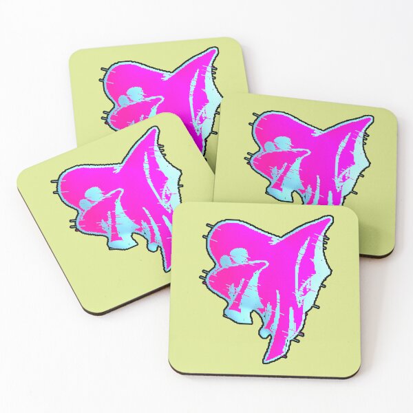 Item preview, Ghost Glitch Neon Pink Vaporwave Cyber designed and sold by AstronautMerch.