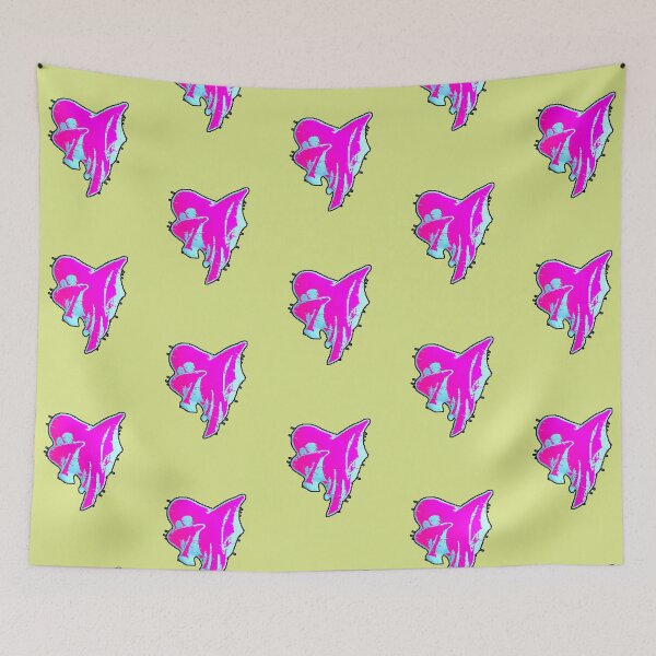 Item preview, Ghost Glitch Neon Pink Vaporwave Cyber designed and sold by AstronautMerch.