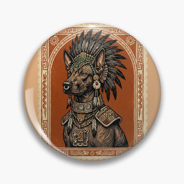 Item preview, Xoloitzcuintli Aztec Warrior Dog Headdress designed and sold by d247.