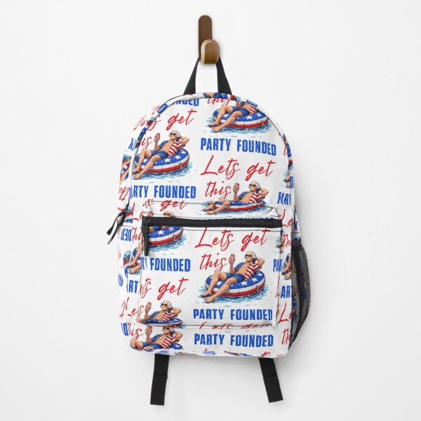 Item preview, Let's Get This Party Founded Funny Patriotic Fourth of July designed and sold by phoebelevine.