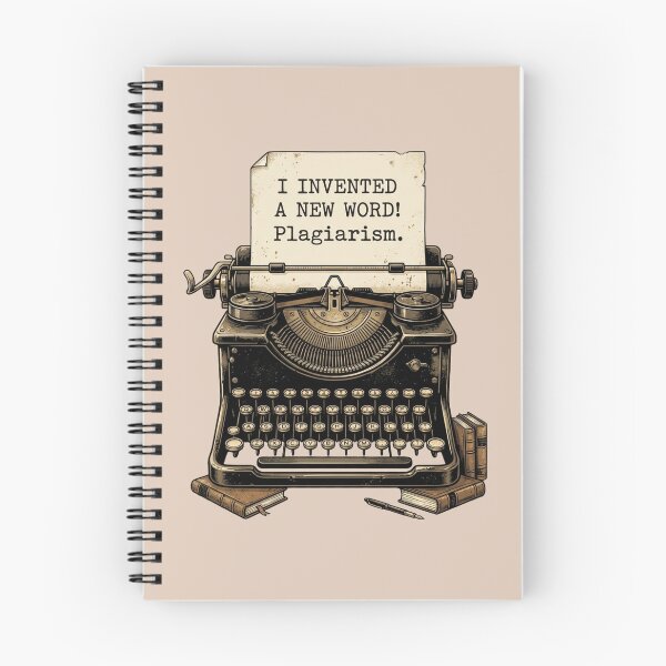 Item preview, I Invented A New Word Plagiarism Funny Writer Quote Vintage Typewriter Design Gift For Authors Editors And Book Lovers designed and sold by Im-Ara.