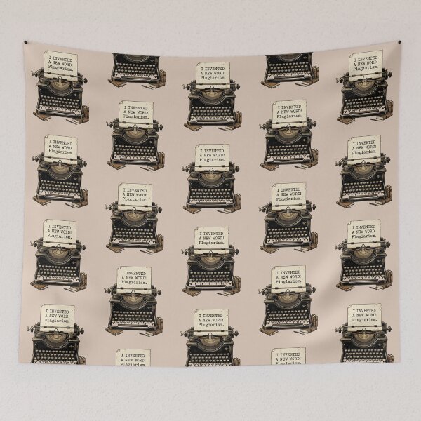 Item preview, I Invented A New Word Plagiarism Funny Writer Quote Vintage Typewriter Design Gift For Authors Editors And Book Lovers designed and sold by Im-Ara.