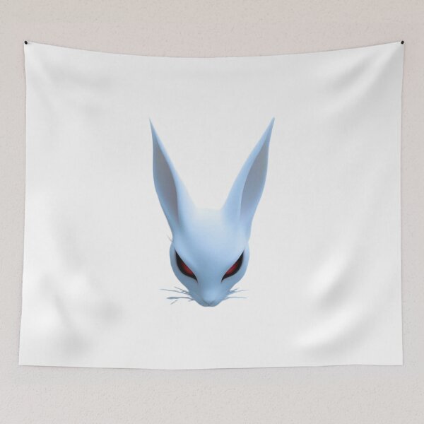 Item preview, Dark Bunny Face Aesthetic | Evil Rabbit Minimalist Design | Red Eyes Animal Art T-Shirt designed and sold by bobee store.