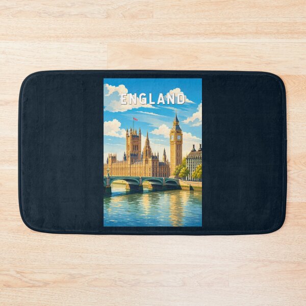 Item preview, England United Kingdom Illustration Travel Art Vintage designed and sold by KrisSidDesigns.