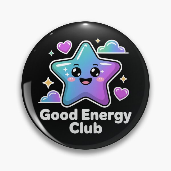 Item preview, Good Energy Club Kawaii Star T-Shirt & Sticker – Cute Positive Vibes Pastel Aesthetic Gift for Self-Care Lovers, Students & Soft Girl Fans designed and sold by GemBob Creations.