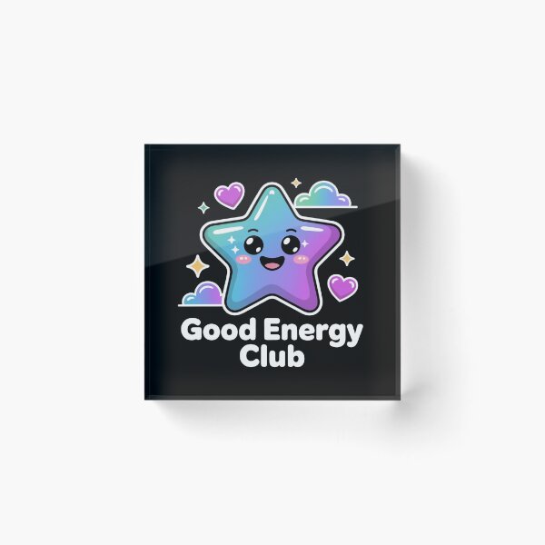 Item preview, Good Energy Club Kawaii Star T-Shirt & Sticker – Cute Positive Vibes Pastel Aesthetic Gift for Self-Care Lovers, Students & Soft Girl Fans designed and sold by GemBob Creations.