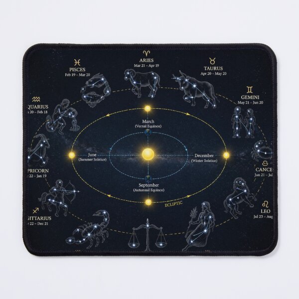Item preview, Zodiac Constellation Map | Celestial Star Sign Sky Chart designed and sold by Baby Adee Collective.