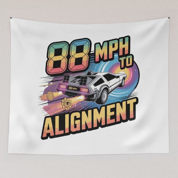 Item preview, Vintage Classic Car Delorean 88 MPH designed and sold by PrintCarClub.