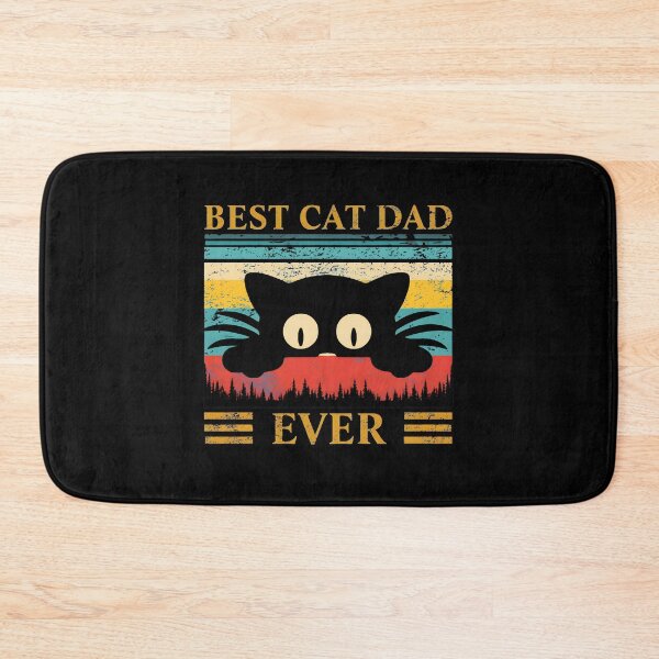Item preview, Best Cat Dad Ever Retro Sunset Peeking Cat designed and sold by StranHabesre51.