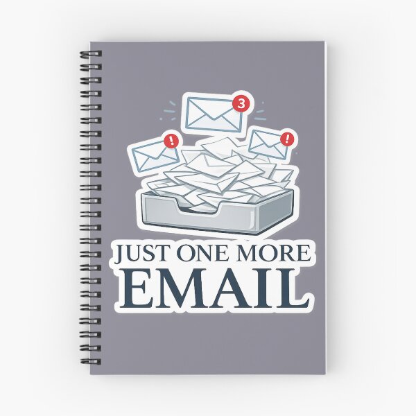 Item preview, Just One More Email Funny Office Sticker designed and sold by Crybyte Studio.