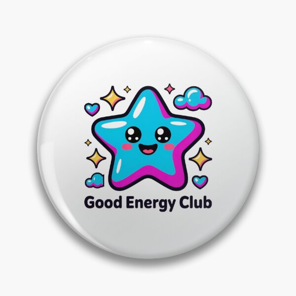 Item preview, Good Energy Club Kawaii Star T-Shirt & Sticker – Neon Pastel Positive Vibes Gift for Kawaii Fans, Students & Self-Care Lovers designed and sold by GemBob Creations.