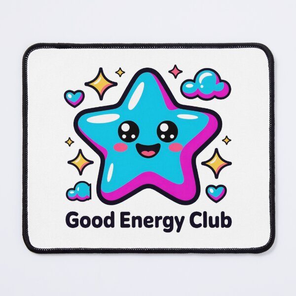 Item preview, Good Energy Club Kawaii Star T-Shirt & Sticker – Neon Pastel Positive Vibes Gift for Kawaii Fans, Students & Self-Care Lovers designed and sold by GemBob Creations.