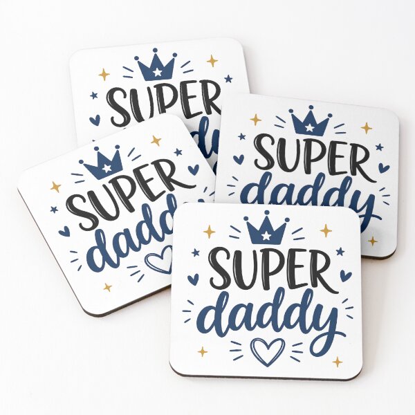 Item preview, Super Daddy – Cute Father’s Day Crown & Heart Design designed and sold by jomanadesigns.