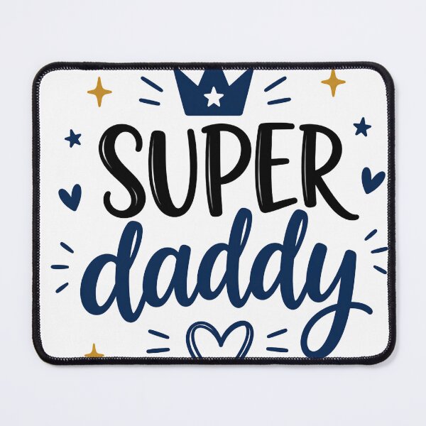 Item preview, Super Daddy – Cute Father’s Day Crown & Heart Design designed and sold by jomanadesigns.