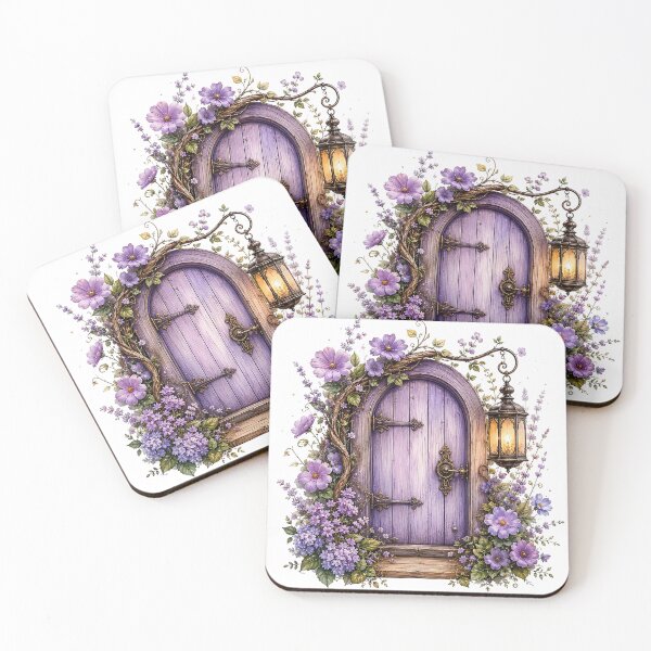 Item preview, Enchanted Lavender Fairy Door designed and sold by PetalGarden.