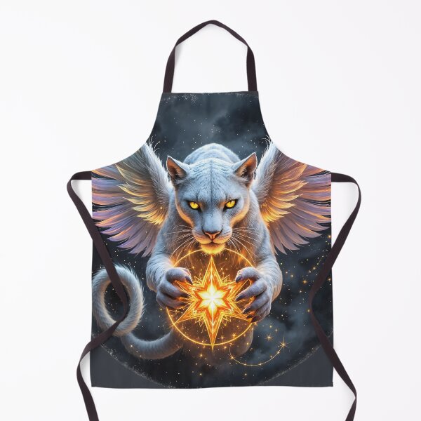 Item preview, Astral Amulet: Winged White Panther designed and sold by KunstGeist.