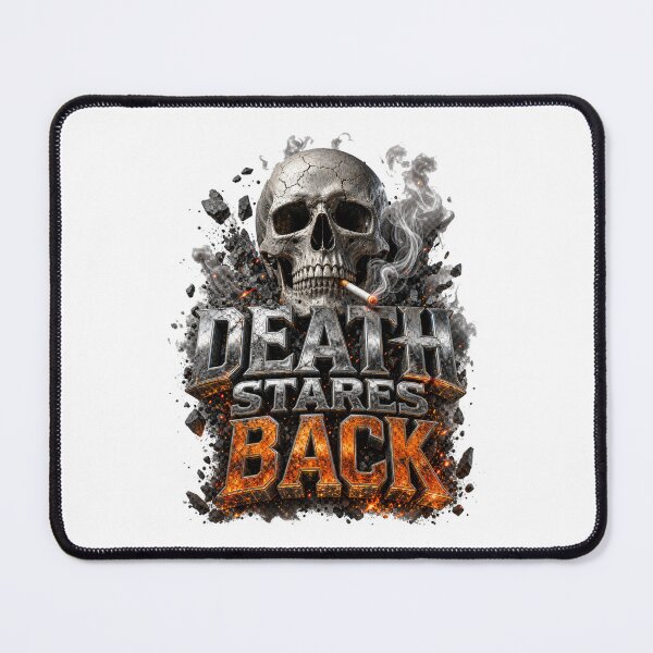 Item preview, Death Stares Back – Dark Cyberpunk Streetwear Artwork designed and sold by THAMIM REALITY 2.0.