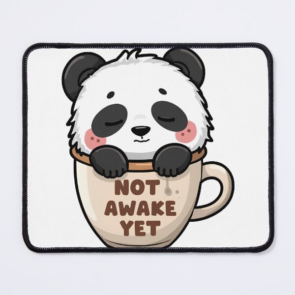 Item preview, Morning Panda Sticker designed and sold by Artify Walls.