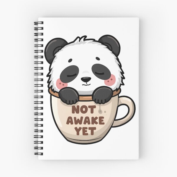 Item preview, Morning Panda Sticker designed and sold by Artify Walls.