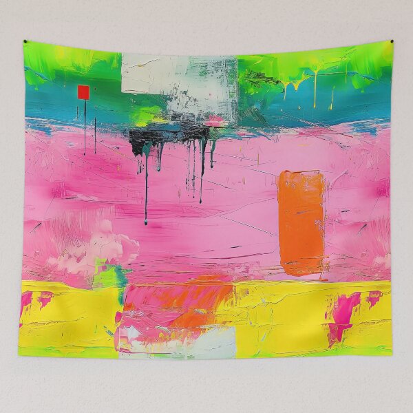 Item preview, Colorful Horizons – Joyful Landscape Abstract designed and sold by helgekerler.