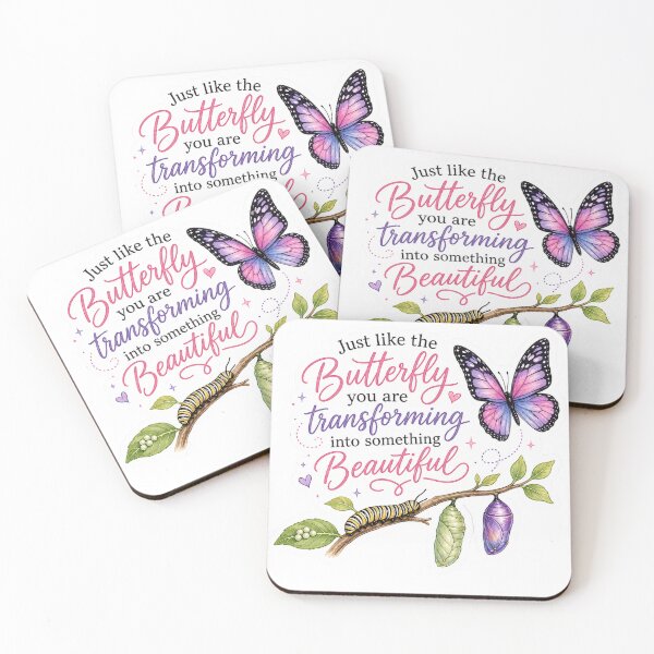 Item preview, Butterfly Transformation Quote designed and sold by PriyankaSonara.