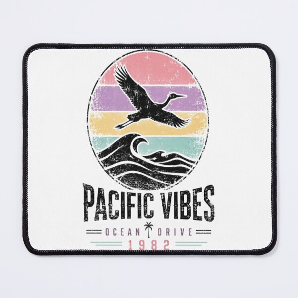 Item preview, Vintage Pacific Vibes 1982 Ocean Wave Retro Graphic designed and sold by ElkasDesign.
