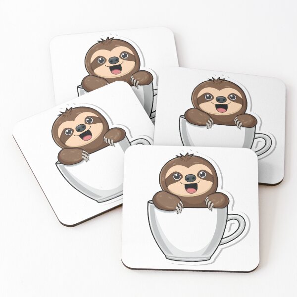 Item preview, Espresso Sloth Sticker designed and sold by Artify Walls.