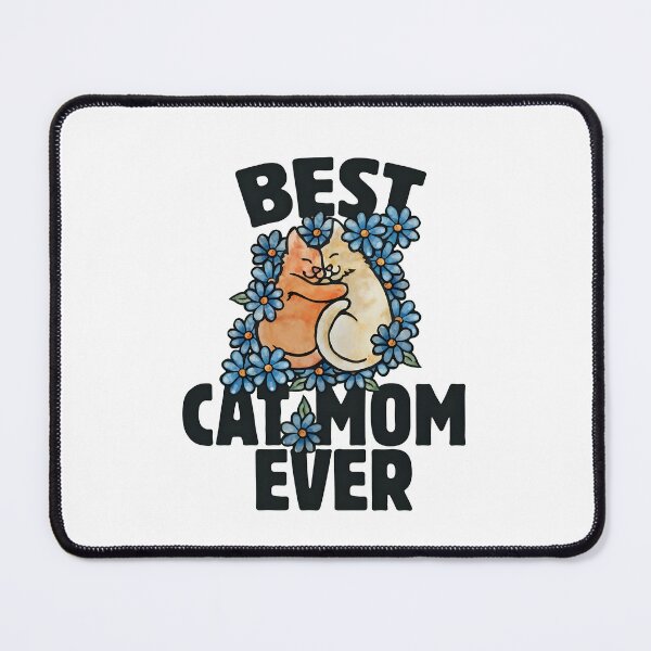 Item preview, Best Cat Mom Ever Hugging Cats Floral Tee designed and sold by StranHabesre51.