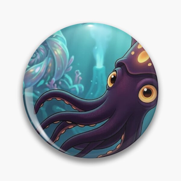 Item preview, Deep Sea Squid Whimsical Art designed and sold by AirCrayons27.