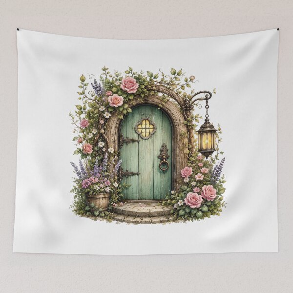 Item preview, Enchanted Rose Fairy Door designed and sold by PetalGarden.