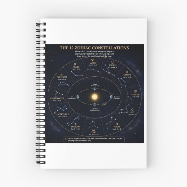 Item preview, Ecliptic Path Constellations | Cosmic Zodiac Star Artwork designed and sold by Baby Adee Collective.