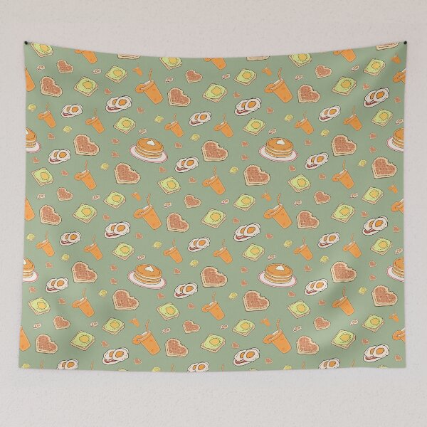 Item preview, Breakfast theme pattern  designed and sold by Velvet&LaceFinds.
