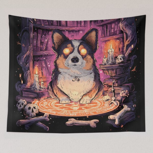Item preview, The Summoned Corgi of Doom - Autumn & Halloween Series designed and sold by Mission Ready.