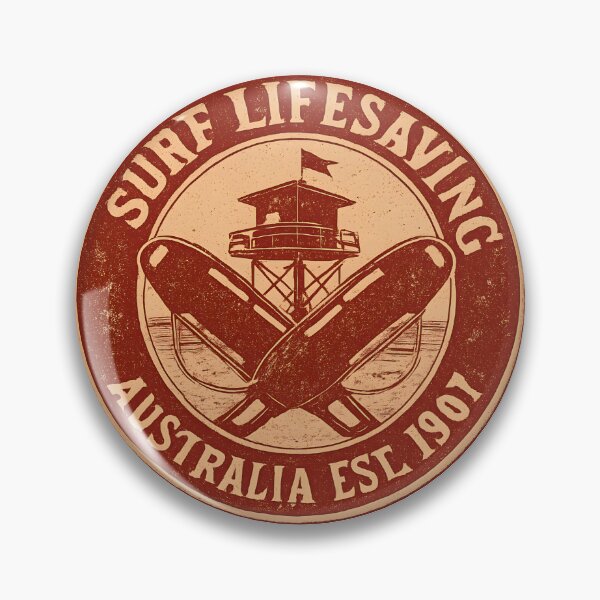 Item preview, Surf Lifesaving Australia Retro Vintage Badge — Est. 1907 Rescue Patch Design designed and sold by KawaiiOrbit.