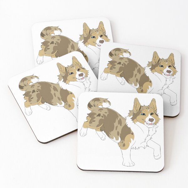 Item preview, Happy Corgi (Liver Merle) designed and sold by CosmicFatality.