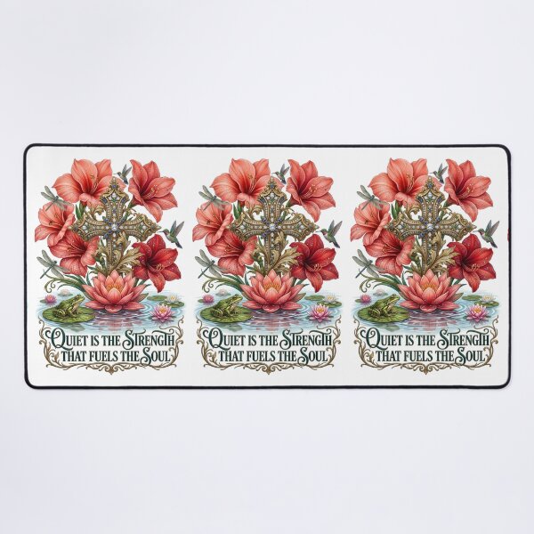 Item preview, Quiet Is The Strength Ornate Cross designed and sold by Sovereign Supply Co..