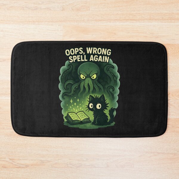 Item preview, Cat Wizard Summoned Cthulhu - Autumn & Halloween Series designed and sold by Mission Ready.