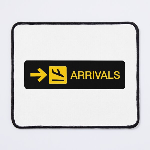 Item preview, Arrival Sign Sticker | Postcards from Abroad Collection  designed and sold by BellaDesignCo.