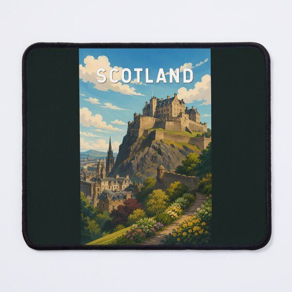 Item preview, Scotland United Kingdom Illustration Travel Art Vintage designed and sold by KrisSidDesigns.