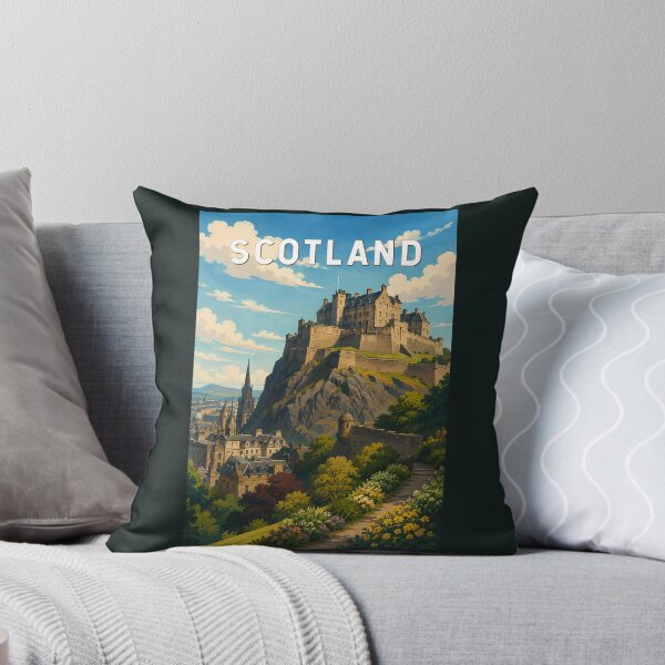 Item preview, Scotland United Kingdom Illustration Travel Art Vintage designed and sold by KrisSidDesigns.
