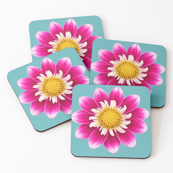 Item preview, Vibrant Pink Dahlia Flower designed and sold by MoonlitWhiskers.