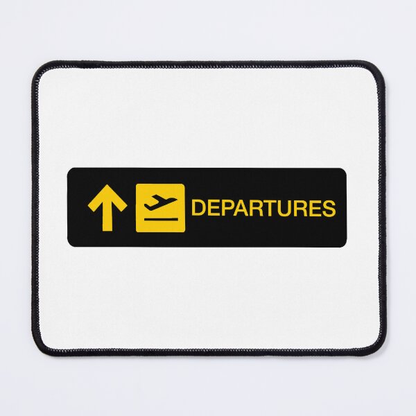 Item preview, Departure Sign Sticker | Postcards from Abroad Collection designed and sold by BellaDesignCo.